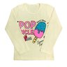01 blusa feminina manga longa picole pop girls