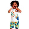 03 pijama camiseta e bermuda menino tigre brilha no escuro kyly