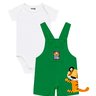 03 conjunto bebe menino body jardineira tigre fakini
