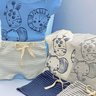 01 conjunto bebe menino body safari shorts listrado kiko baby