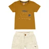 01 conjunto menino camiseta e bermuda carro trick nick