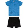 01 conjunto menino camiseta e bermuda safari trick nick