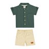 05 conjunto menino camisa e bermuda botoes amadeirados coloritta