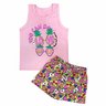 01 conjunto menina love abacaxi catolele