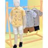 05 conjunto menino camisa e bermuda sarja mundi