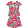 04 pijama camiseta e short smile brilha no escuro kyly