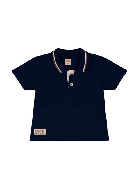 01 camiseta polo menino manga curta lisa trick nick