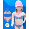 01 biquini menina dupla face uv morango floral brandili