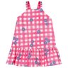 01 vestido menina xadrez florzinhas elian