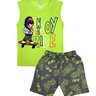 03 conjunto menino regata e bermuda leao skate shuma kids