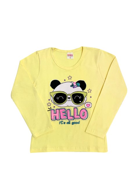01 blusa menina panda oculos girls