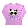 03 blusa menina panda oculos girls