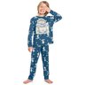 02 pijama menino camiseta e calca astronauta brilha no escuro kyly