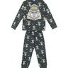 03 pijama menino camiseta e calca astronauta brilha no escuro kyly