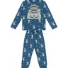 04 pijama menino camiseta e calca astronauta brilha no escuro kyly