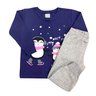 01 conjunto menina blusao e calca moletom pinguim shuma kids