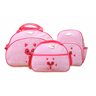 01 kit de bolsas maternidade bebe menina raposa mave baby