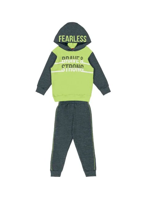 03 conjunto flanelado menino blusao e calca moletom strong kyly