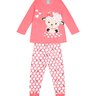 05 pijama menina moletom flanelado ovelhinha brilha no escuro kyly