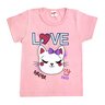 01 blusa menina manga curta gatinha girls
