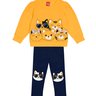 03 conjunto menina blusao e calca legging flanelada gatinho fashion kyly