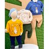 03 conjunto menino blusao e calca moletom bordado ursinho brandili
