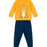 06 conjunto menino blusao e calca moletom bordado ursinho brandili
