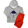03 conjunto menino blusao e calca moletom ursinho shuma kids