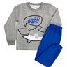 02 conjunto menino blusao e calca moletom tubarao shuma kids
