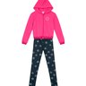 03 conjunto menina flanelado jaqueta e legging estrelas brandili