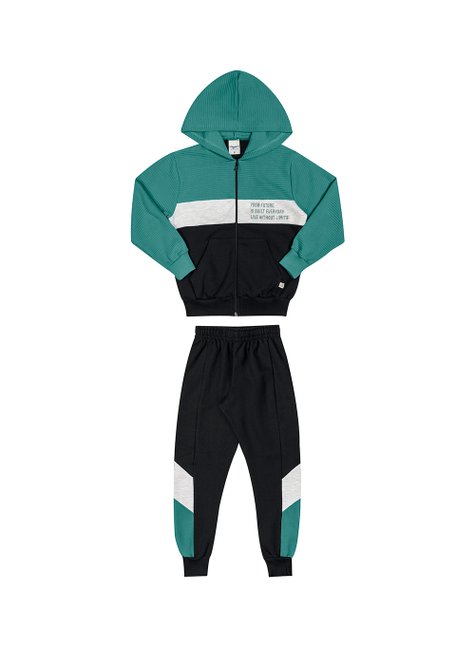 05 conjunto menino blusao texturizado e calca moletom your future angero