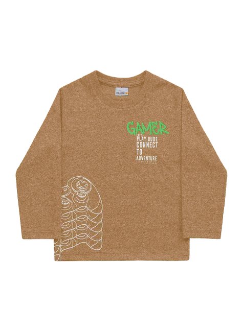 05 camiseta menino mescla gamer trick nick marrom 3