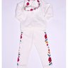 03 conjunto menina blusao flanelado c capuz floral e calca nanai