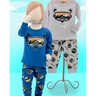 01 pijama menino camiseta e calca urso camping kyly