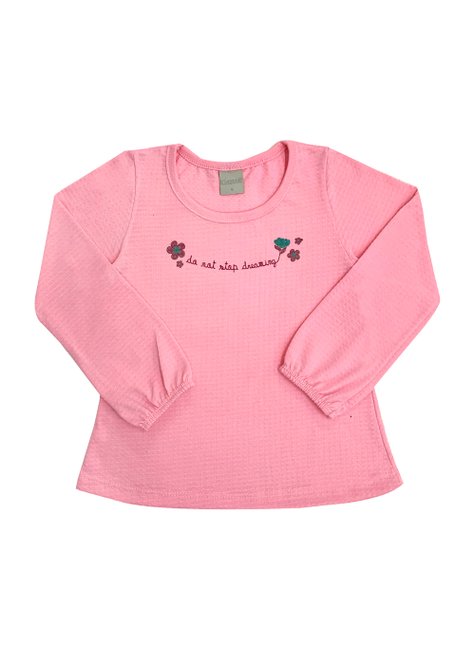 03 blusa menina malha flores stop dreaming kidstok