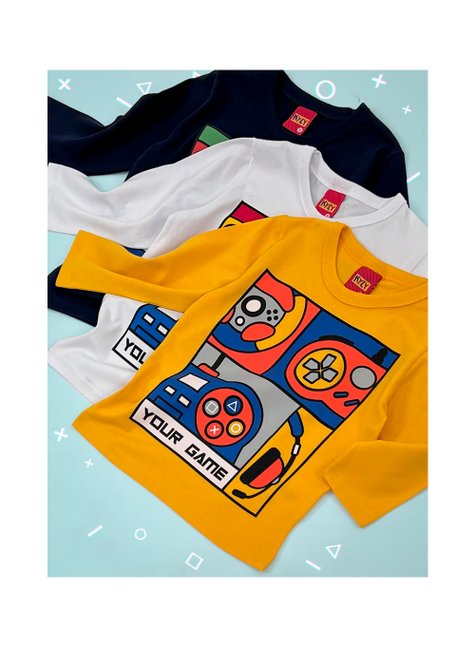 01 camiseta menina game kyly