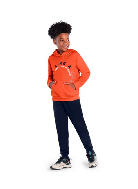 06 conjunto flanelado menino blusao e calca moletom play like kyly