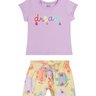 05 conjunto menina blusa e short dream elian amarelo g