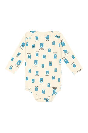 02 body bebe menino ursinho cute kiko baby cinza claro m