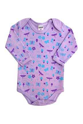 Body Bebê Menina Libélula Flores Kidstok