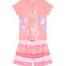 01 pijama menina manga curta bichinhos brilha no escuro brandili pessego 6