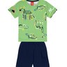 01 conjunto menino camiseta e bermuda moletinho safari kyly azul escuro 2
