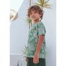 02 conjunto menino camiseta e bermuda folhagem elian areia 2