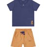 02 conjunto menino camiseta e bermuda bolso coloritta azul marinho 2