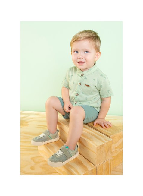 02 conjunto menino camiseta e bermuda cacto coloritta off white 3