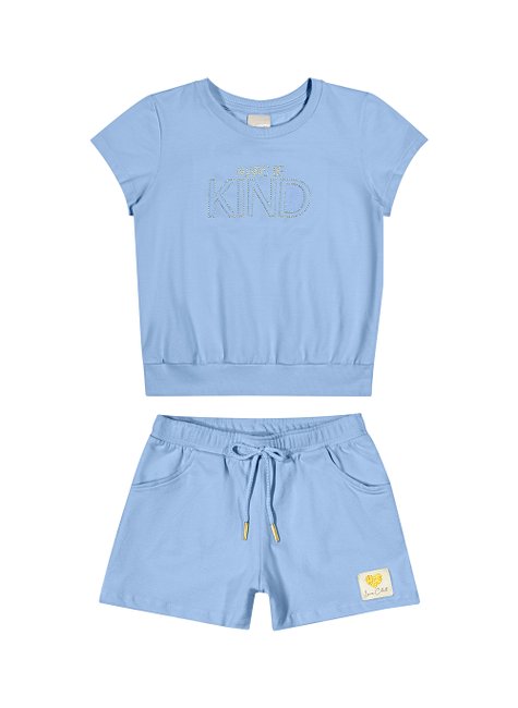 04 conjunto menina blusa e short molecotton kind coloritta rosa claro 12