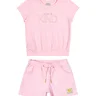 06 conjunto menina blusa e short molecotton kind coloritta rosa claro 12