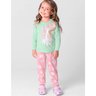 01 pijama menina manga longa arco iris brilha no escuro brandili pessego 1