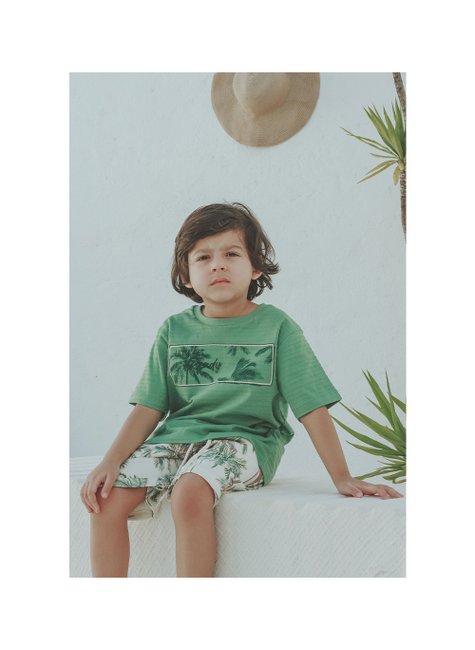 02 conjunto menino camiseta e bermuda coqueiro bordado angero branco 10