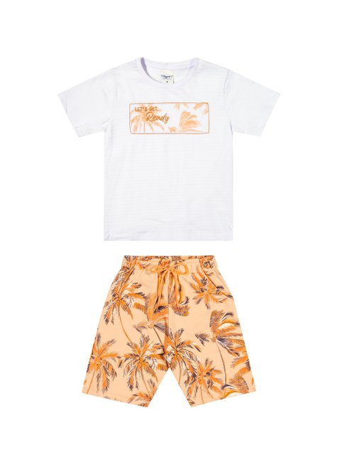 05 conjunto menino camiseta e bermuda coqueiro bordado angero branco 10